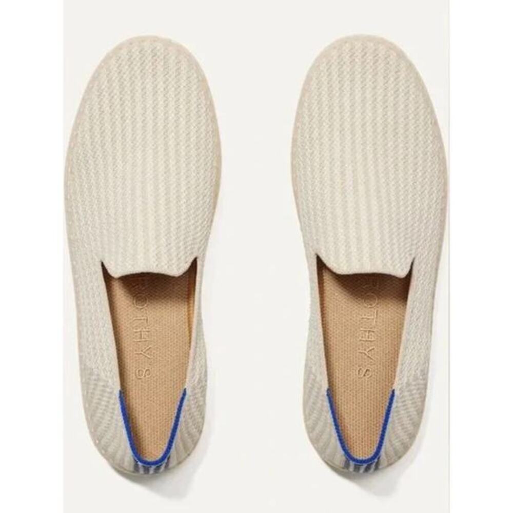 Rothy's city slip on coconut striped